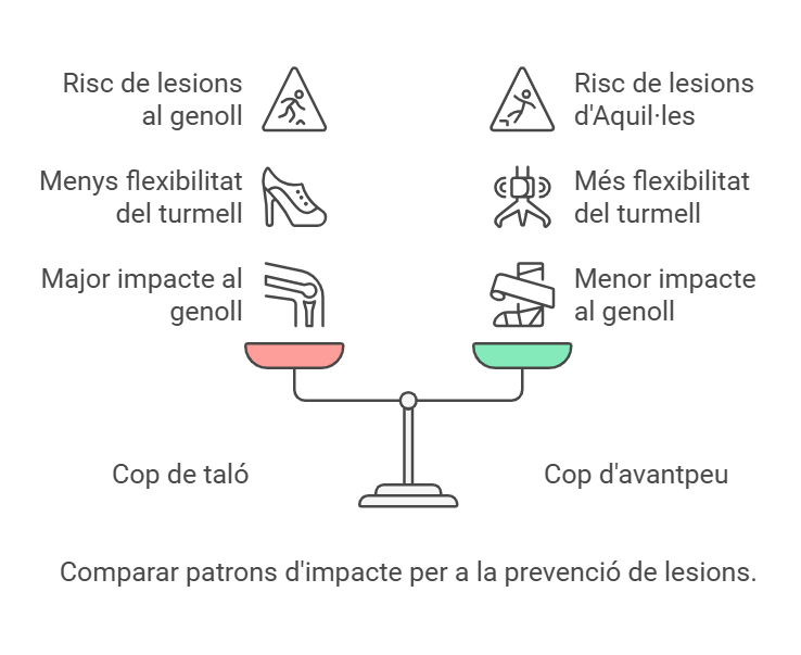 talón o antepie